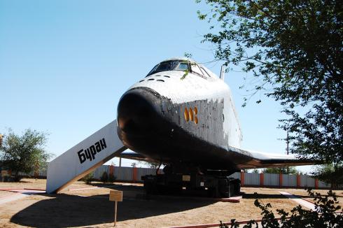 One of three manufactured Burans is located at Baikonur
