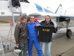 New Zealanders with the pilot. September, 2012