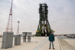 Photo on launchpad for Proton spaceship