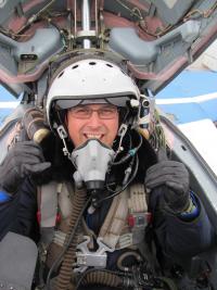 In the cockpit of MiG-29