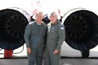 Photo with pilot near engines