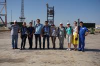 Our group of tourists on Gagarinskiy launchpad