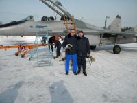 With the pilot near MiG-29
