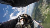 Photo in cockpit during aerobatics in mig29 