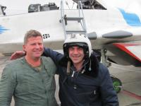 One of the best fighter pilots with a tourist from France
