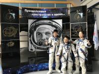 Photo in Space suite Sokol