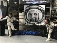 Photo in space suite Sokol