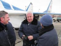 Photo with pilot near MiG-29