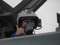 In the cockpit of MiG-29