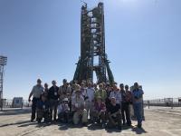 Tourists on the "Gagarin launch" pad